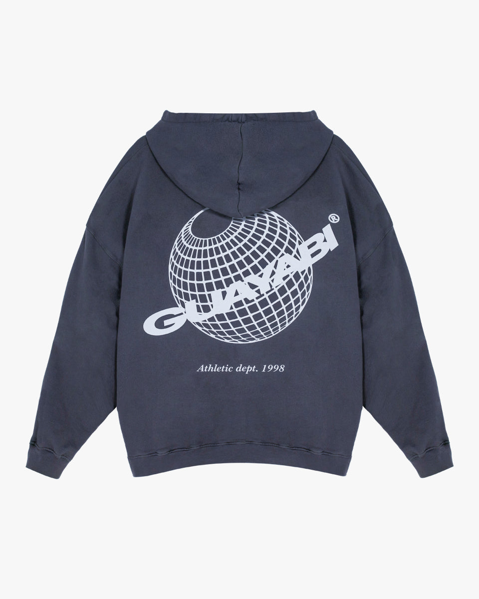 Sudadera con capucha gris azulada Guayabi